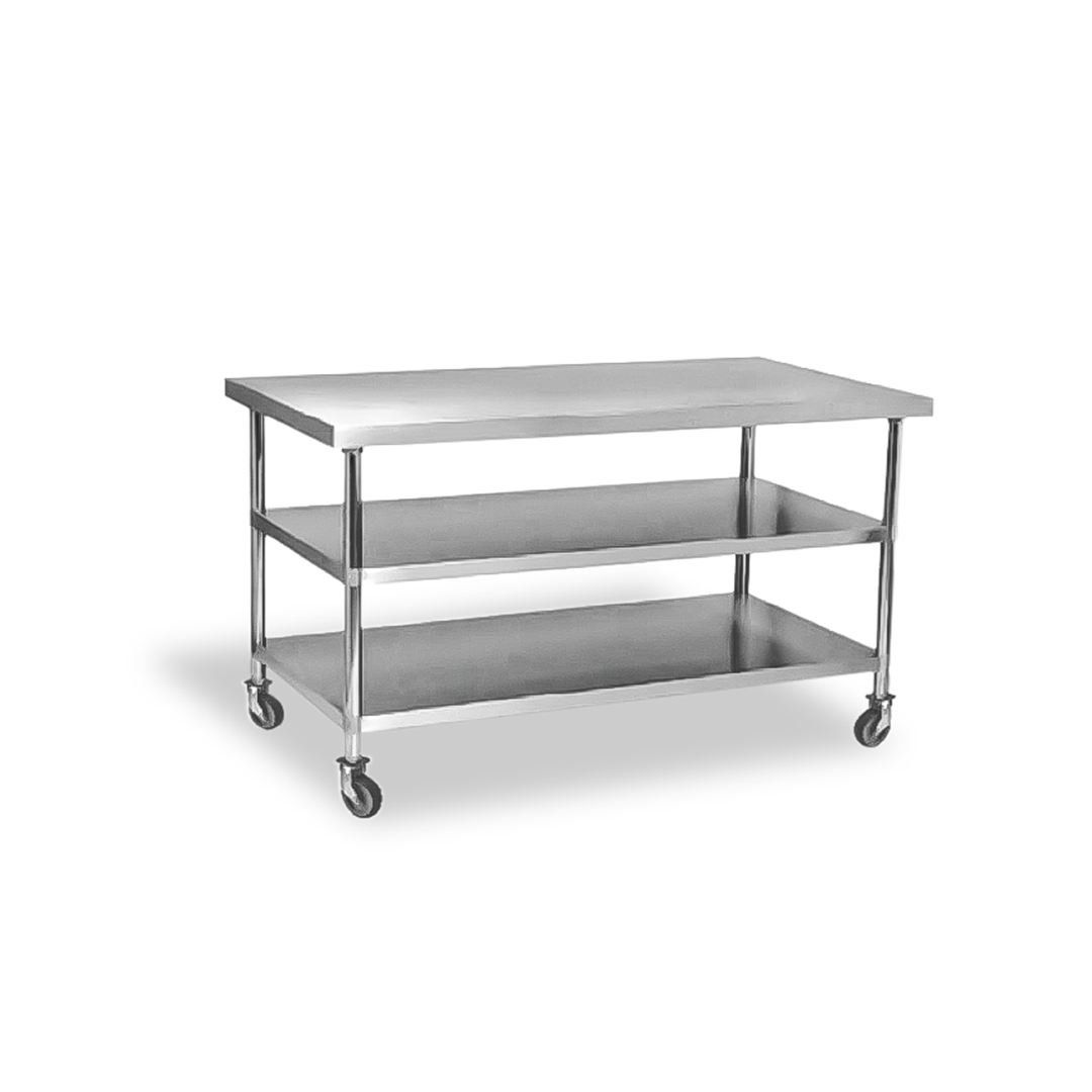 One Shell Mobile Table MOBILE TABLE W/ 2 UNDERSHELF > PT. SINAR PROSVEL UNITAMA